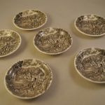 6 porseleinen bordjes (Royal Staffordshire)
