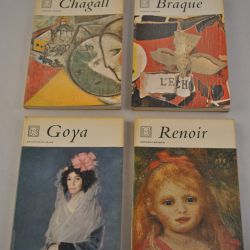 4 Zwarte Beertjes Kunstmonografieën: Chagall/Braque/Goya/Renoir