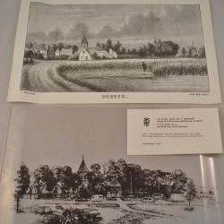 2 prenten van Borger (oud en nieuw)