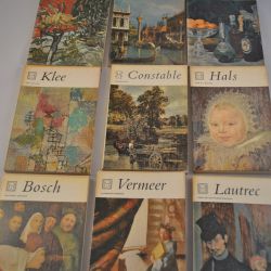9 Zwarte Beertjes Kunstmonografieën (Van Gogh/Canaletto/Manet/Klee/Constable/Hals/Bosch/Vermeer/Lautrec)