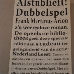 Frank Martinus Arion: Dubbelspel