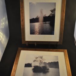 2 fotolijsten (met passapartout),  32 x 39 cm