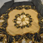 Shawl (zwart/geel/goudkleurig)