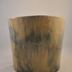 Bloempot (keramiek), beige/grijs