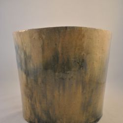 Bloempot (keramiek), beige/grijs