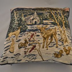 Kussen (met Kersttafereel)