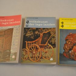 Dr. Tj.W.R. de Haan: Volkskunst der Lage Landen, delen 1 t/m/ 3