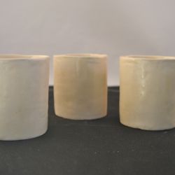 3 keramieken potjes