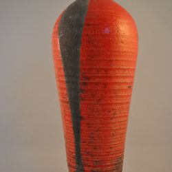 Vaas, rood/grijs (keramiek)
