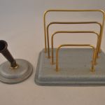 Bureautafelset (penhouder en brievenstander)