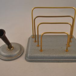 Bureautafelset (penhouder en brievenstander)