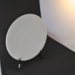 bord, wit, 25,5 cm.