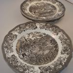 3 platte+ 3 diepe borden (Royal Staffordshire J & G Meakin England)