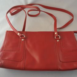 Tas (rood leer, My Bag, made in Italy)