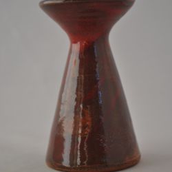 Vaasje 11 cm, rood, keramiek