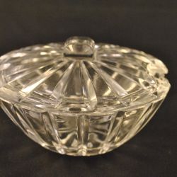 Suikerpotje (met deksel), glas