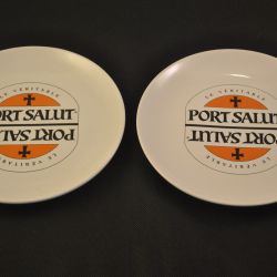 2 ontbijtbordjes "Port Salut"