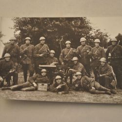 Foto van groep militairen (Harskamp 1928)