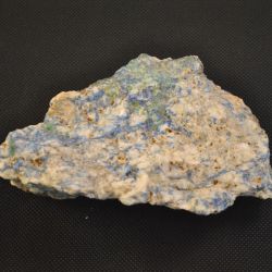 Brok natuursteen (wit met blauw) 14 x 10 x 4 cm