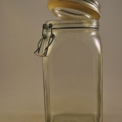 Glazen weckpot/voorraadpot