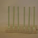 6 onderzetters in houder (kunststof)