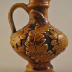 Vaasje, geelbruin (vintage jaren'70)