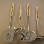 4-delige set keukengerei (vintage)