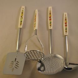 4-delige set keukengerei (vintage)