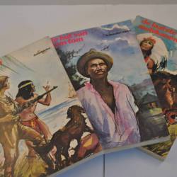 3 jeugdboeken (Zebrareeks): De laatste der Mohikanen/ De hut van oo Tom/ Robinson Crusoë