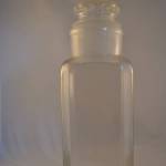 Voorraadfles met deksel (glas) 38 cm