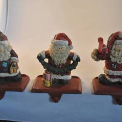 3 Kerstman-figuren (met haakje)