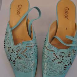 Damesschoenen (Gabor ), turquoise, mt. 7