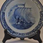 Wandbordje (Huwelijksbordje), Kon. Goedewaagen Gouda