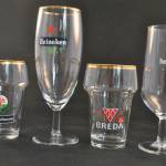 Set van 4 bierglazen (Nederlandse merken)