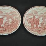 2 bordjes, rose, Four Seasons