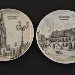 2 onderzetters (Groningnen en Nijmegen)