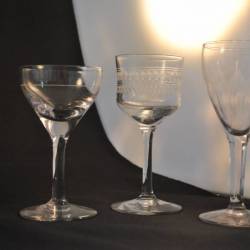 3 verschillende glaasjes