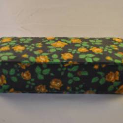 Opbergdoosje (geel/groen/zwart)