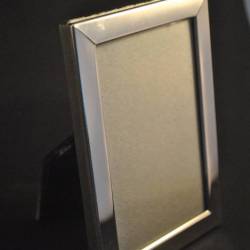 Fotolijstje, zilverkleurig, metaal, 13 x 9,5 cm