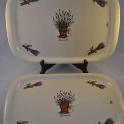 2 dienbladen "lavendel" (JET Comp.)