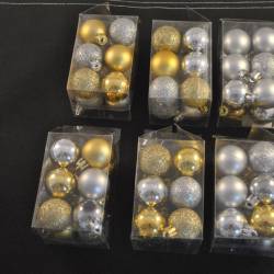 6 pakjes kerstballen (à 12 stuks)