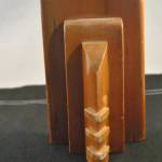 2 houten boekensteunen