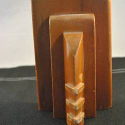 2 houten boekensteunen