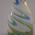 Vaas, glas (wit/blauw/groen)