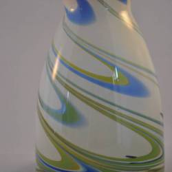 Vaas, glas (wit/blauw/groen)