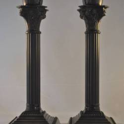 2 kandelaars (metaal)