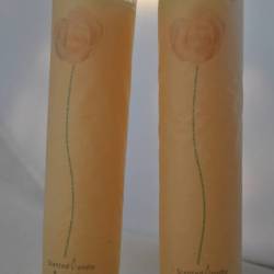 2 kaarsen (Rose Mary, Scented candle)