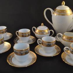 Koffieservies, 9-delig (porselein, Emperor)