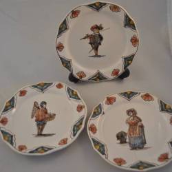 3 kleine wandbordjes 14 cm