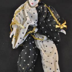 Pop, zwart/wit met stippen, 33 cm